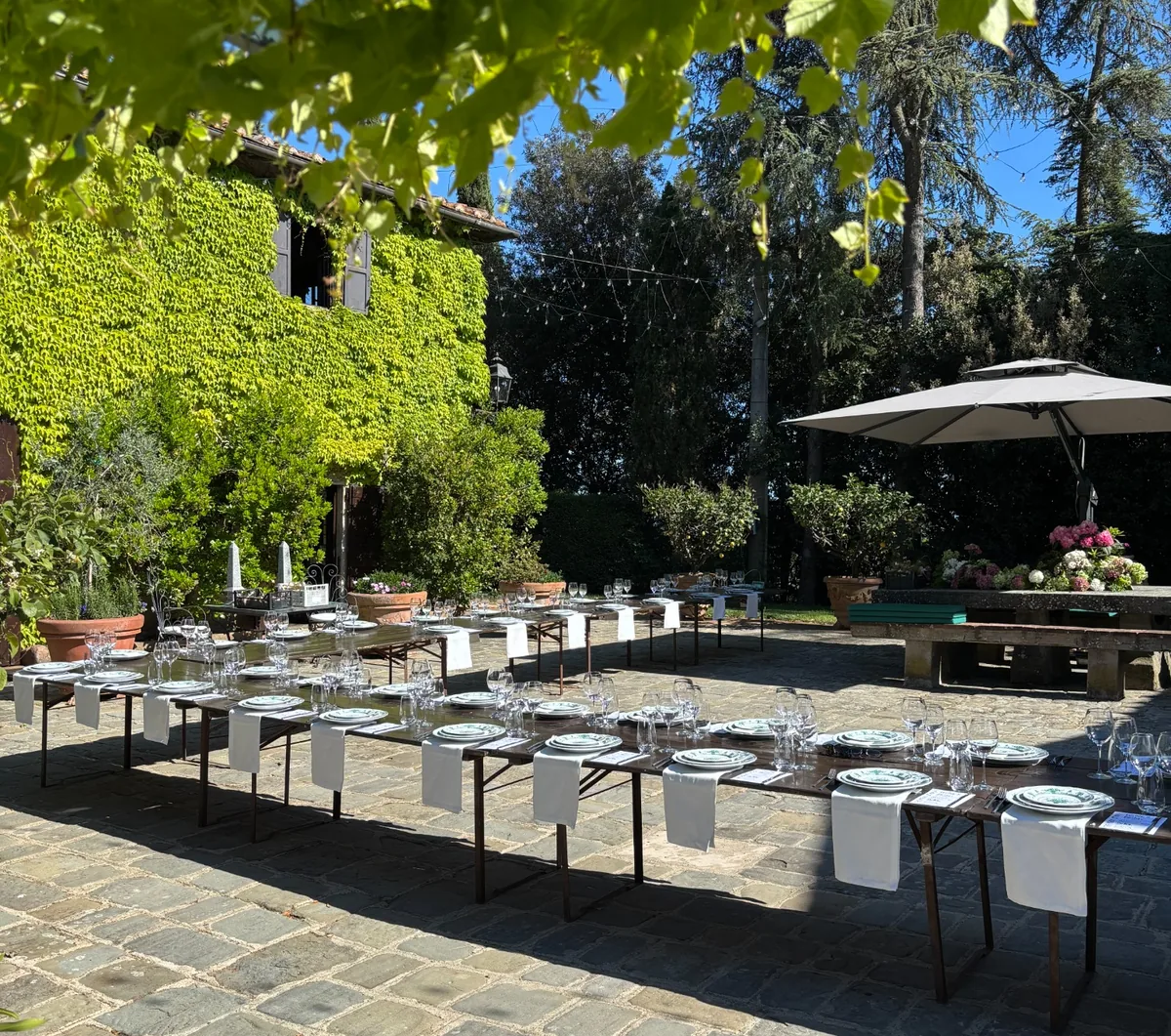 Dinner at the villa