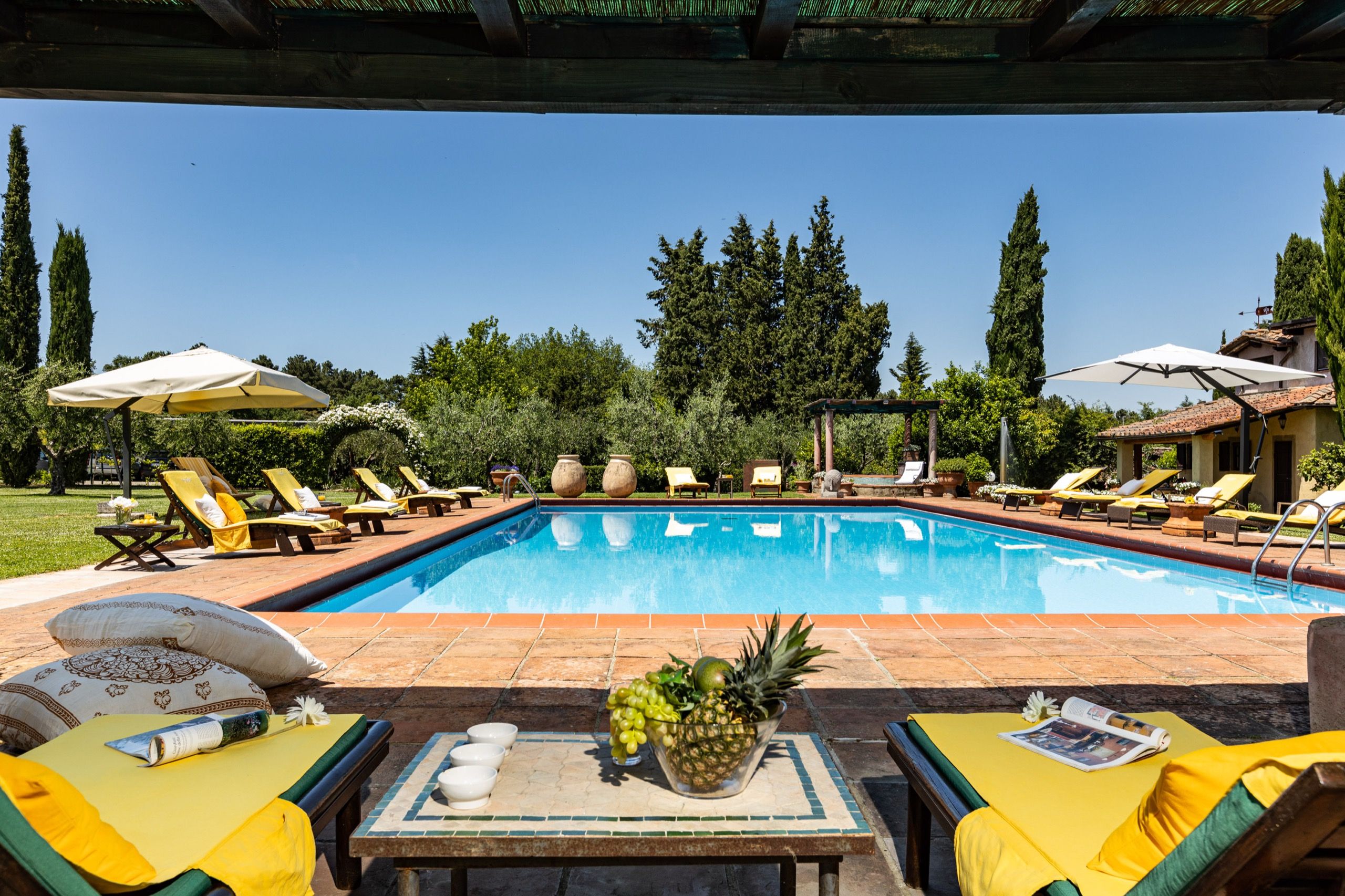 The pool at Podere La Specola