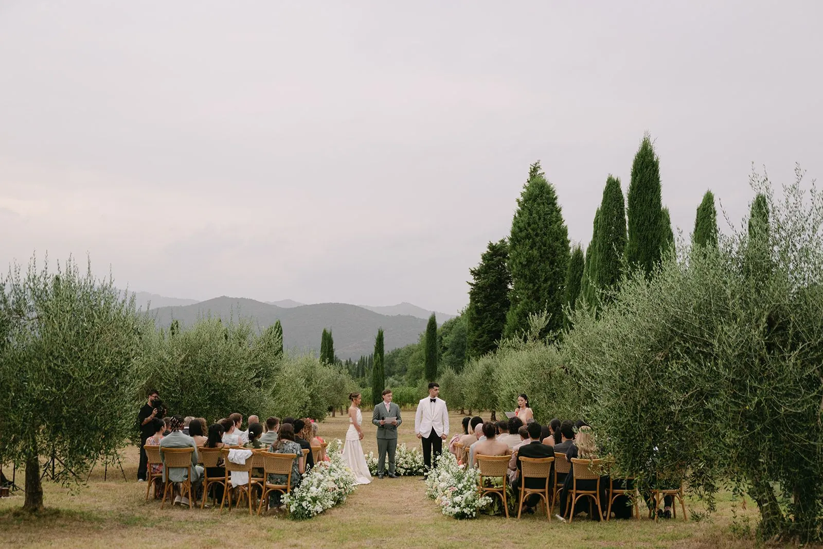 Ceremony among the olive trees